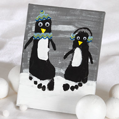 Die Pinguin-Abdrücke