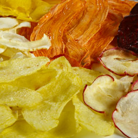 voir la recette chips de légumes